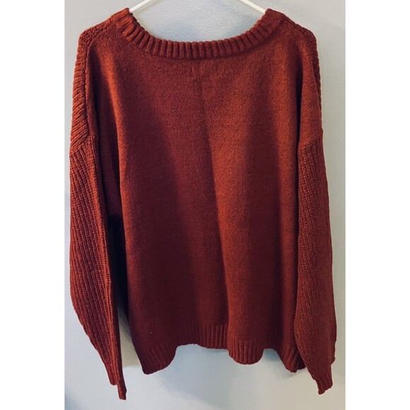 EVRI NWT Womens Rust Red Pullover Sweater Size 3X - Picture 7 of 7